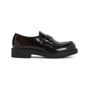 Prada Brushed Leather Loafers With Tonal Stitching - NWT